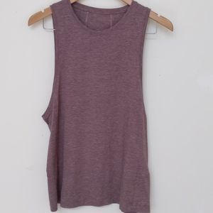 Lululemon Box It Out Tank Top Heathered Oxblood L
